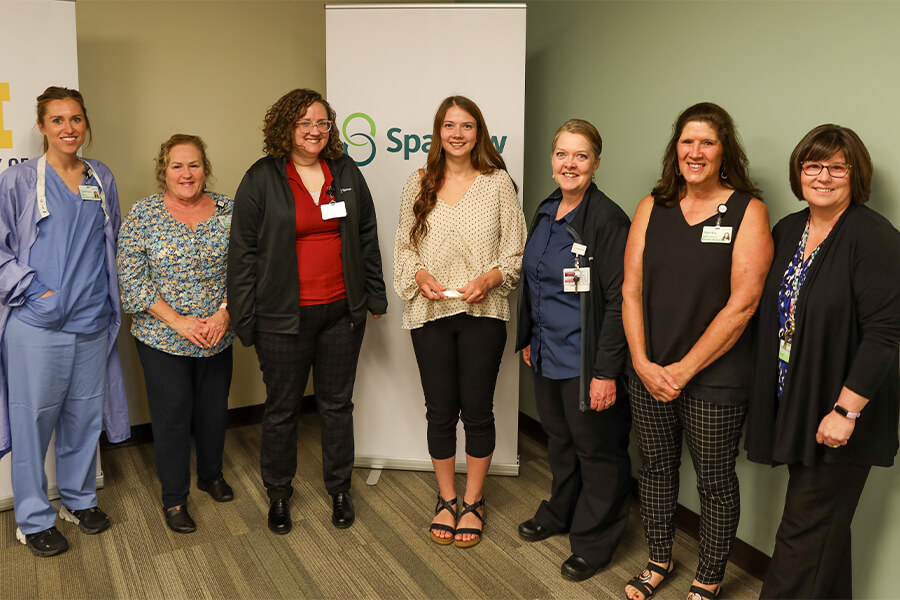 Ionia DrewAnn Gladding 2023 Speak Up Award Group