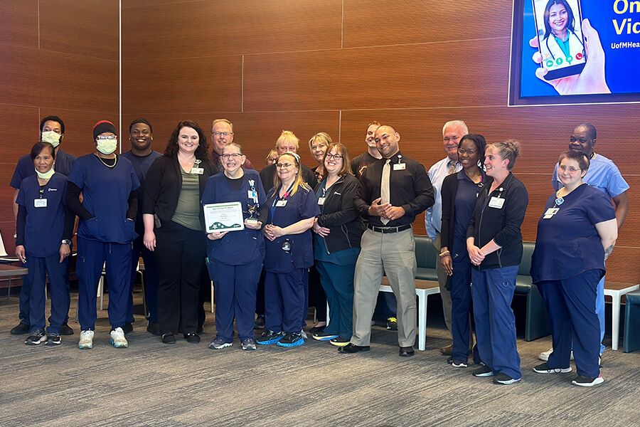 UM Health-Sparrow Lansing leaders Starfish Award - May 2024