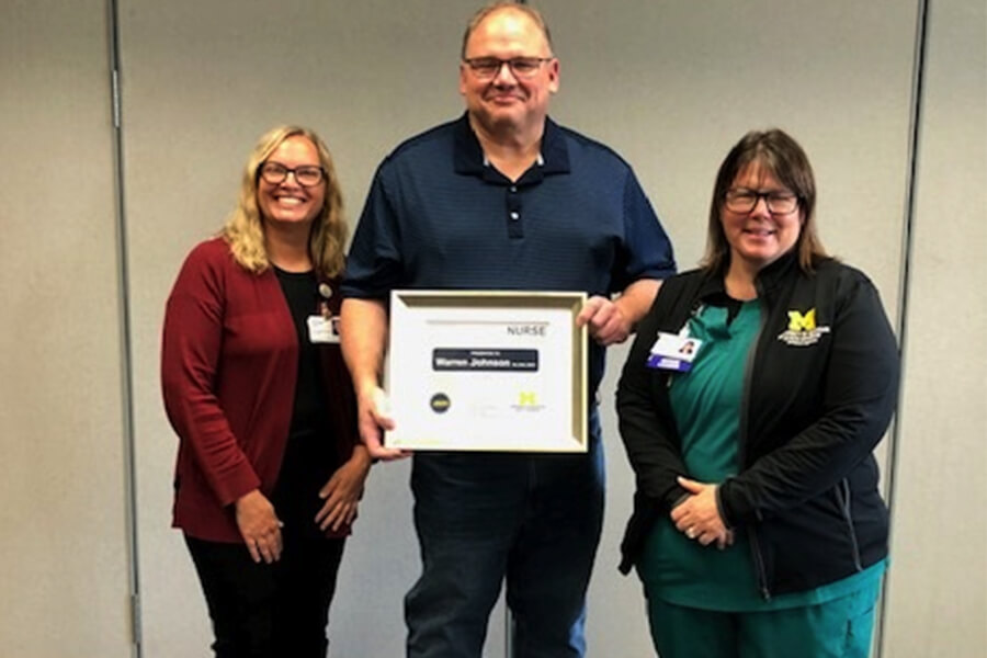 Warren Johnson UM Health-Sparrow Eaton - 2025 Nurse of the Year