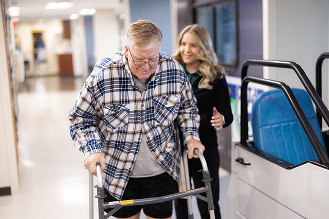 Mary Free Bed Carousel - Man with Walker