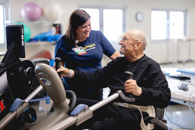 Mary Free Bed Carousel - Man on Machine