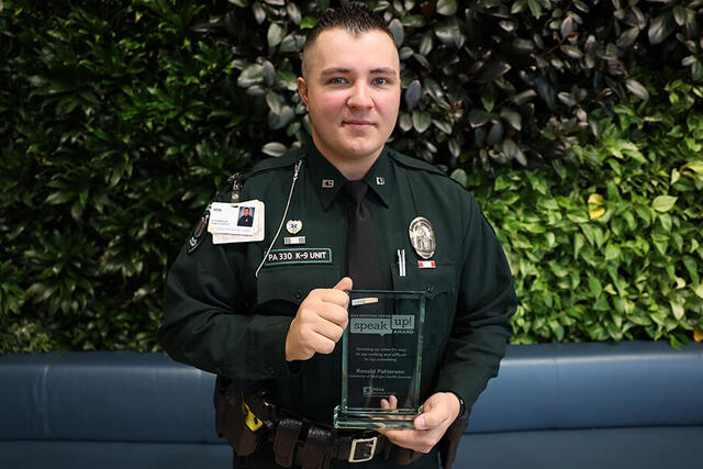 Ron Patterson, UM Health-Sparrow Speak Up Award - December 2024