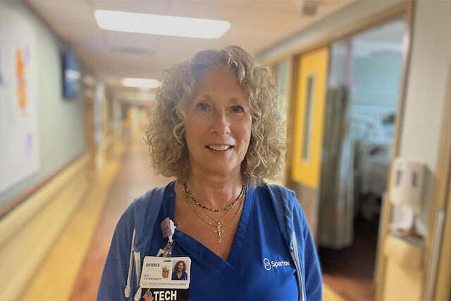Debbie Pettit - Patient Care Tech (PCT) - August 2025 Sparrow Spotlight
